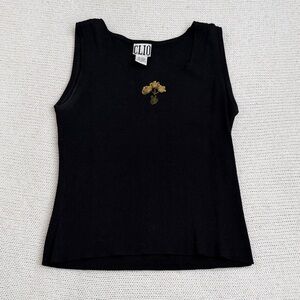 CLIO Silk/Cotton Vintage Flower Tank Size Small